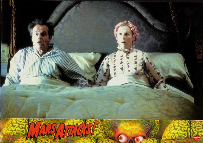 Marte Ataca! - Cartões lobby - Jack Nicholson, Glenn Close