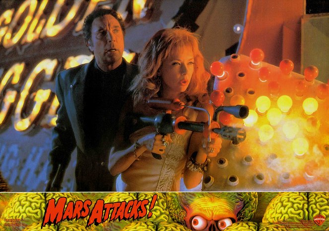 Mars Attacks! - Lobbykarten - Tom Jones, Annette Bening