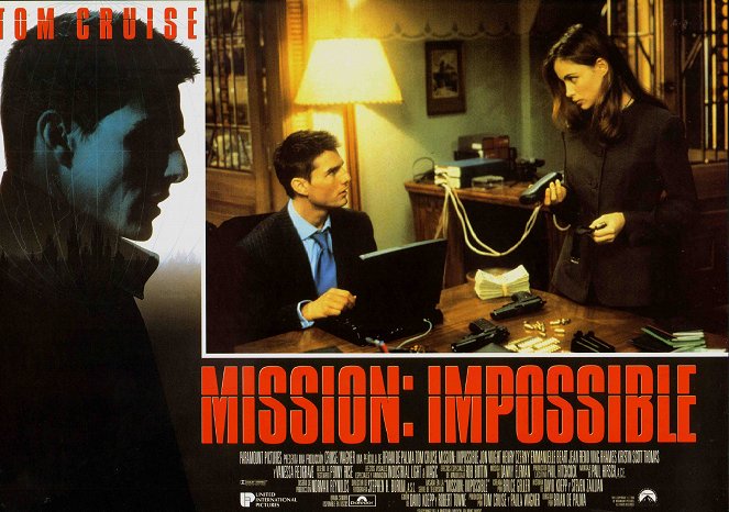 M :I - Mission : Impossible - Cartes de lobby - Tom Cruise, Emmanuelle Béart