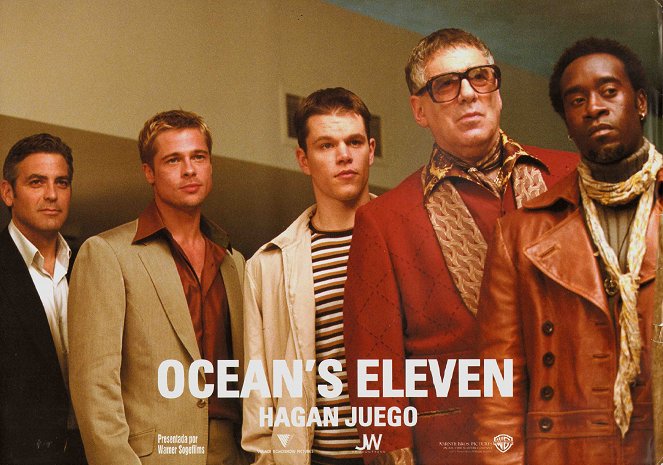 Ocean's Eleven - Lobbykarten - George Clooney, Brad Pitt, Matt Damon, Elliott Gould, Don Cheadle