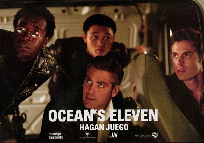 Ocean's Eleven - Lobby Cards - Don Cheadle, Shaobo Qin, George Clooney, Casey Affleck