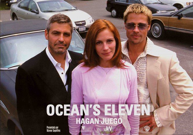 Ocean's Eleven - Cartes de lobby - George Clooney, Julia Roberts, Brad Pitt
