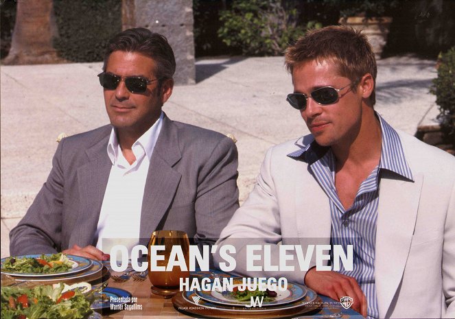 Ocean's Eleven - Lobbykarten - George Clooney, Brad Pitt