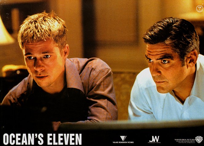 Ocean's Eleven - Façam as Vossas Apostas - Cartões lobby - Brad Pitt, George Clooney