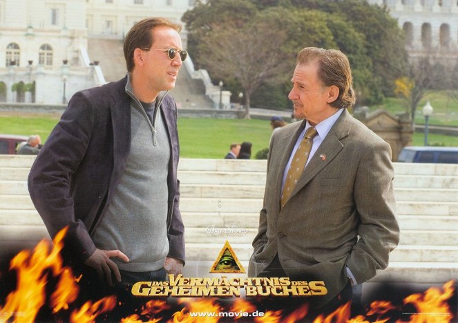 O Tesouro 2: O Livro dos Segredos - Cartões lobby - Nicolas Cage, Harvey Keitel