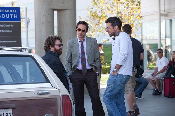 Na doraz - Z natáčení - Zach Galifianakis, Robert Downey Jr., Todd Phillips