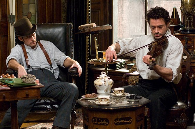 Sherlock Holmes - Van film - Jude Law, Robert Downey Jr.