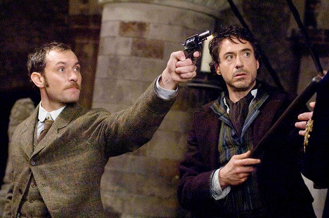 Sherlock Holmes - Z filmu - Jude Law, Robert Downey Jr.