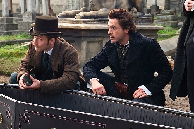 Sherlock Holmes - De filmes - Jude Law, Robert Downey Jr.