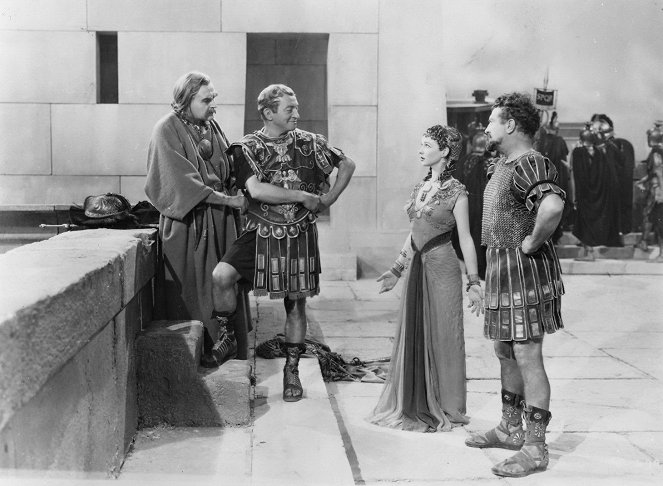 César y Cleopatra - De la película - Cecil Parker, Claude Rains, Vivien Leigh, Basil Sydney