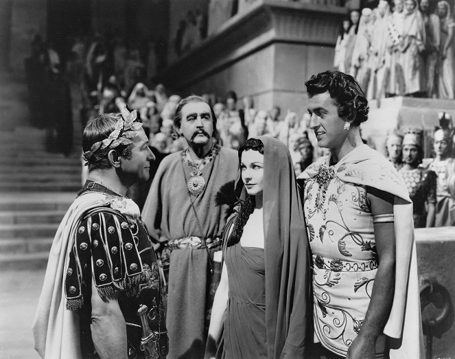 Caesar und Cleopatra - Filmfotos - Claude Rains, Cecil Parker, Vivien Leigh, Stewart Granger