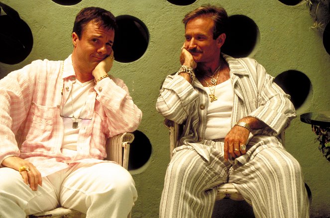 Una jaula de grillos - Promoción - Nathan Lane, Robin Williams