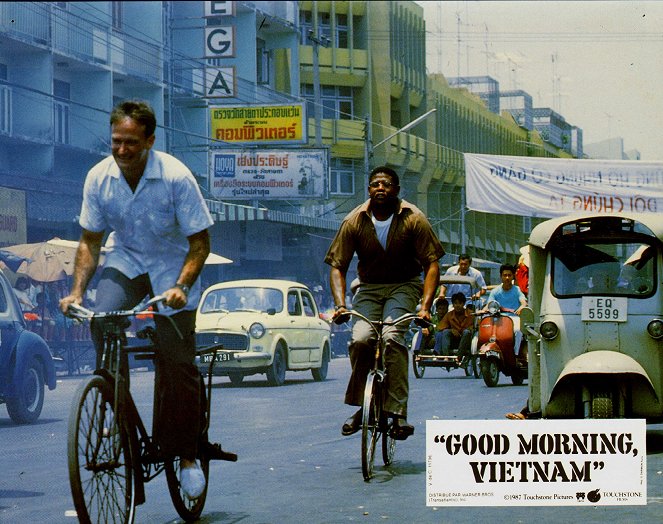 Bom Dia, Vietname - Cartões lobby - Robin Williams, Forest Whitaker