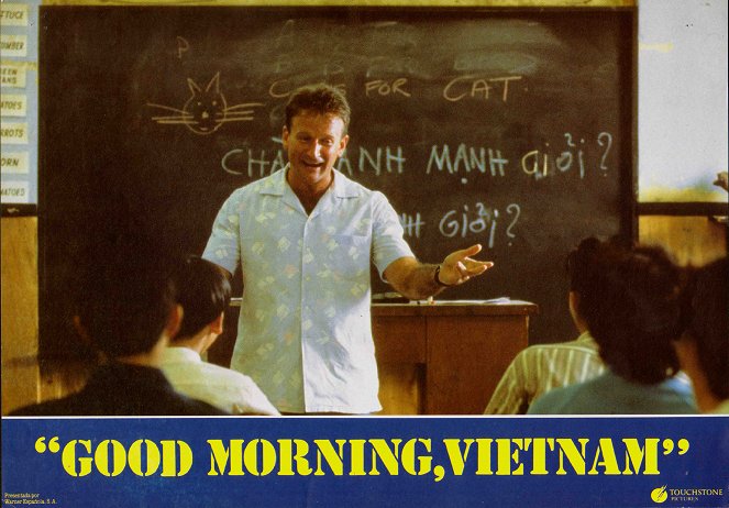 Bom Dia, Vietname - Cartões lobby - Robin Williams