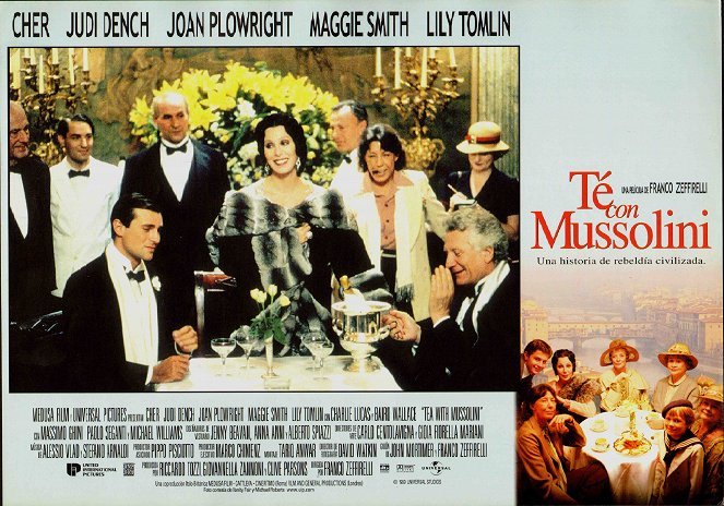 Tee mit Mussolini - Lobbykarten - Cher, Lily Tomlin