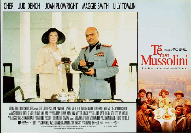 Tee mit Mussolini - Lobbykarten - Maggie Smith, Claudio Spadaro