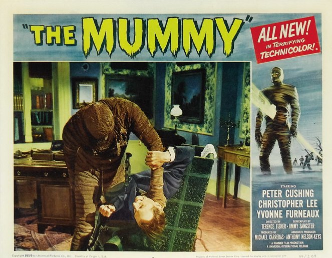 The Mummy - Lobby Cards - Christopher Lee, Peter Cushing