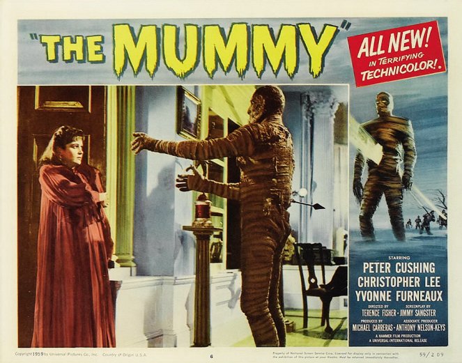 The Mummy - Lobby Cards - Yvonne Furneaux, Christopher Lee