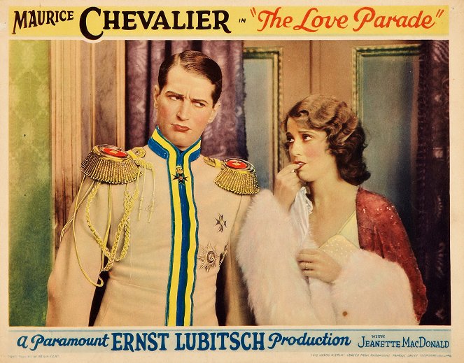 The Love Parade - Lobby karty - Maurice Chevalier, Jeanette MacDonald