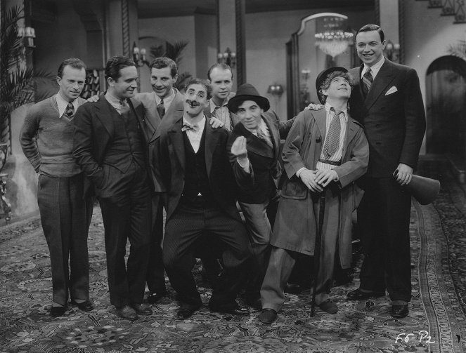 Los cuatro cocos - Del rodaje - Groucho Marx, Chico Marx, Harpo Marx