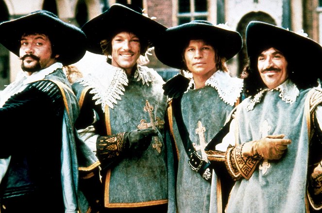 Die drei Musketiere - Werbefoto - Oliver Reed, Richard Chamberlain, Michael York, Frank Finlay