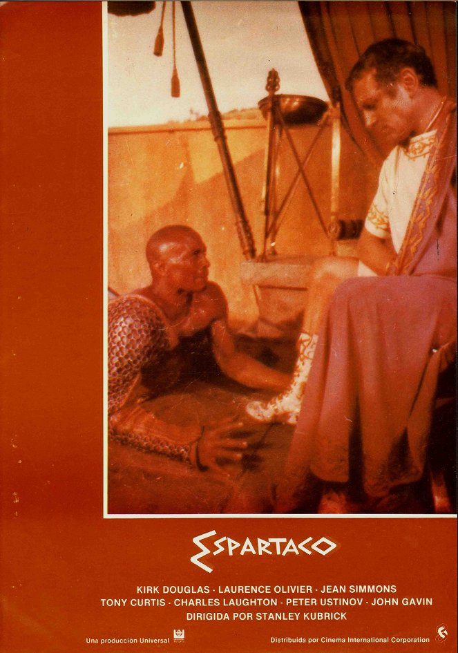 Spartacus - Cartes de lobby - Woody Strode, Laurence Olivier