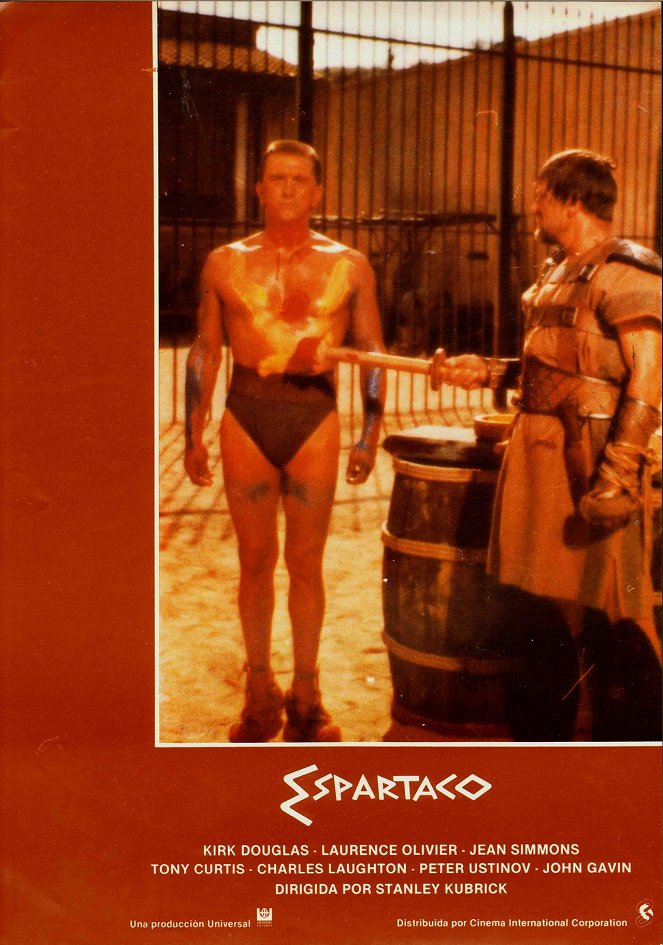 Spartacus - Lobbykaarten - Kirk Douglas, Charles McGraw