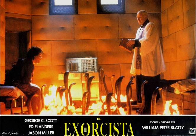 Der Exorzist III - Lobbykarten - Jason Miller, Nicol Williamson