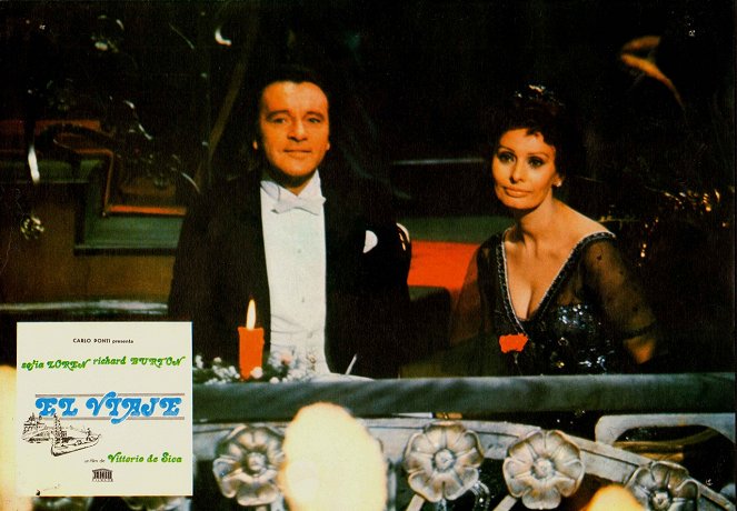 Il viaggio - Cartões lobby - Richard Burton, Sophia Loren