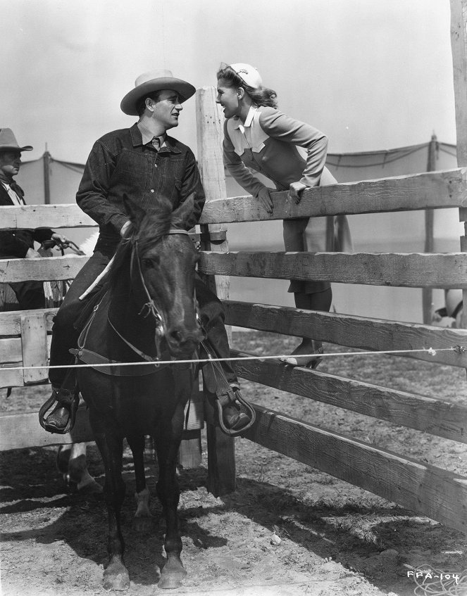 La chica y el vaquero - De la película - John Wayne, Jean Arthur