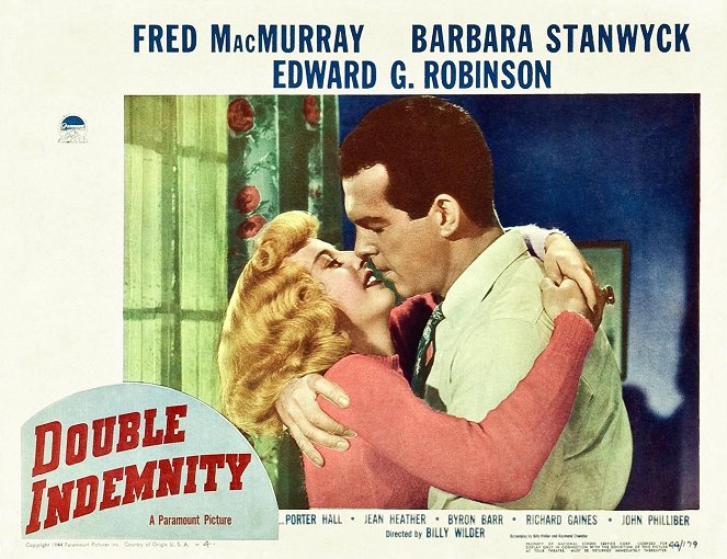 Double Indemnity - Lobbykaarten - Barbara Stanwyck, Fred MacMurray