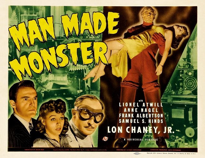 Man Made Monster - Cartões lobby