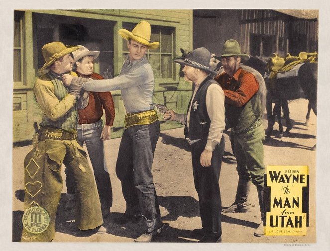 The Man from Utah - Cartões lobby - Yakima Canutt, John Wayne, George Cleveland, George 'Gabby' Hayes