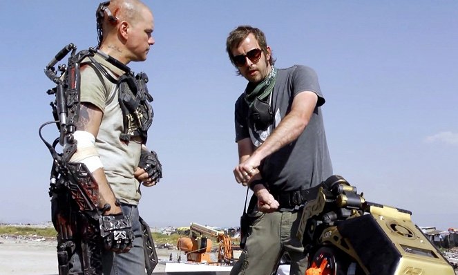 Elysium - Zárt világ - Forgatási fotók - Matt Damon, Neill Blomkamp