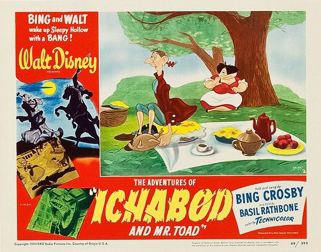 The Adventures of Ichabod and Mr. Toad - Cartões lobby