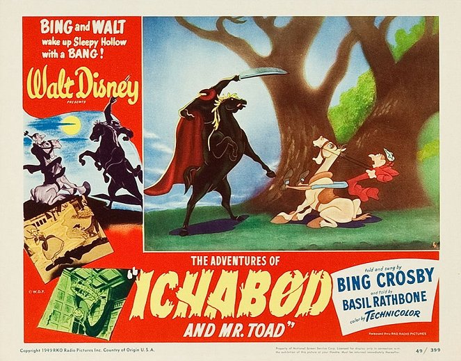 The Adventures of Ichabod and Mr. Toad - Lobbykaarten