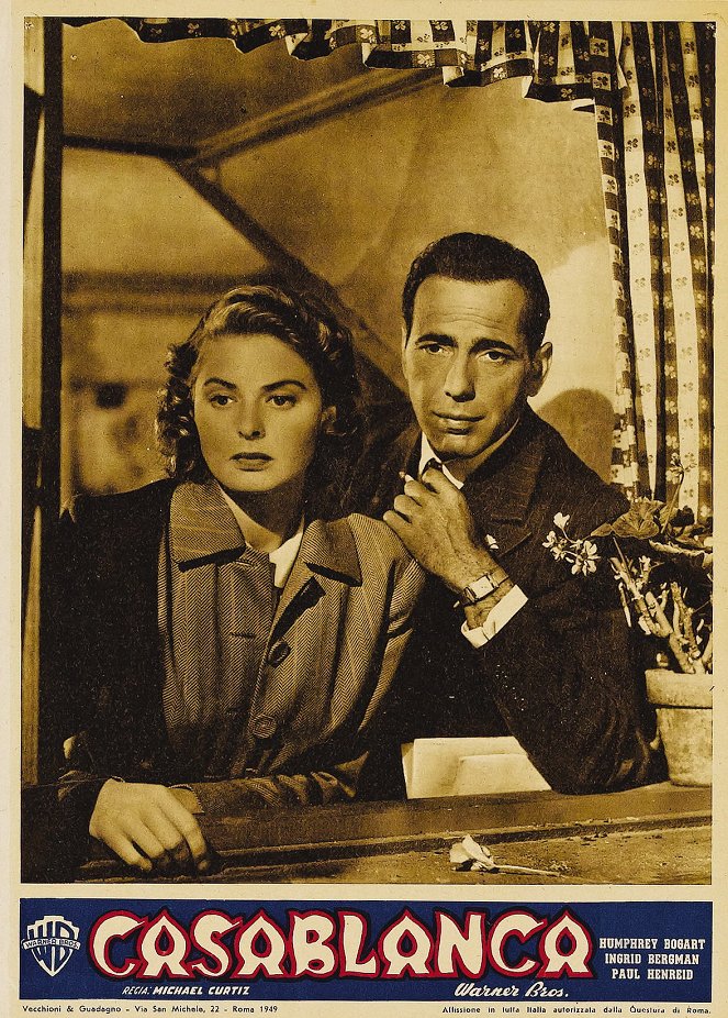 Casablanca - Fotosky - Ingrid Bergman, Humphrey Bogart