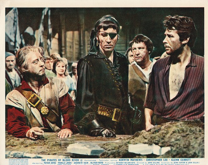 The Pirates of Blood River - Fotosky - Michael Ripper, Christopher Lee, Kerwin Mathews
