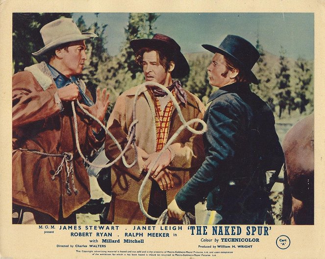 Het lokaas - Lobbykaarten - James Stewart, Robert Ryan, Ralph Meeker