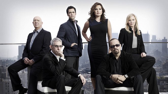Law & Order: New York - Werbefoto - Dann Florek, Richard Belzer, Danny Pino, Mariska Hargitay, Ice-T, Kelli Giddish