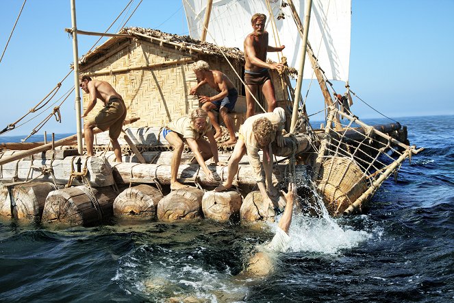 Kon-Tiki - Filmfotos - Gustaf Skarsgård, Pål Sverre Hagen, Jakob Oftebro, Tobias Santelmann