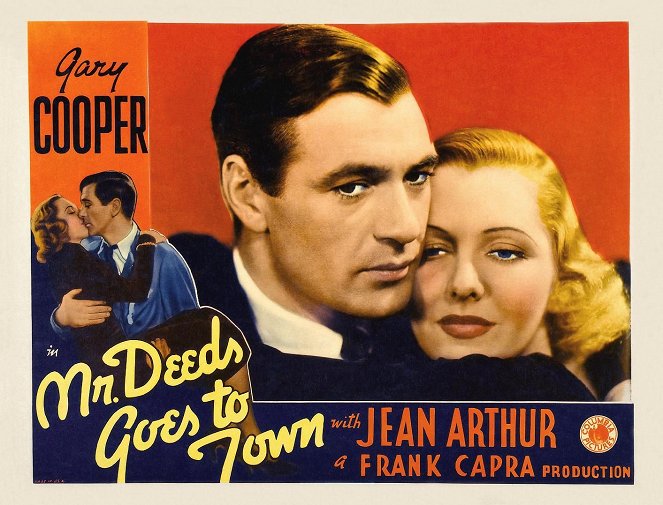 L'Extravagant Mr. Deeds - Cartes de lobby - Gary Cooper, Jean Arthur