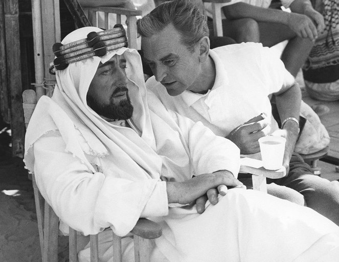 Lawrence von Arabien - Dreharbeiten - Alec Guinness, David Lean