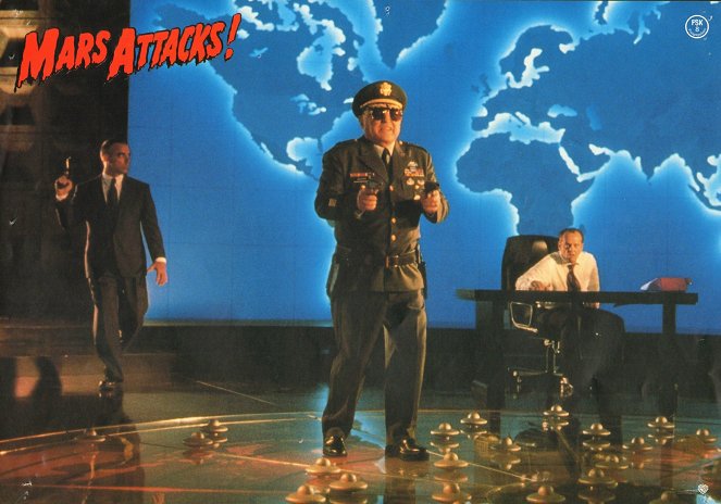 Mars Attacks! - Lobbykarten - Rod Steiger, Jack Nicholson