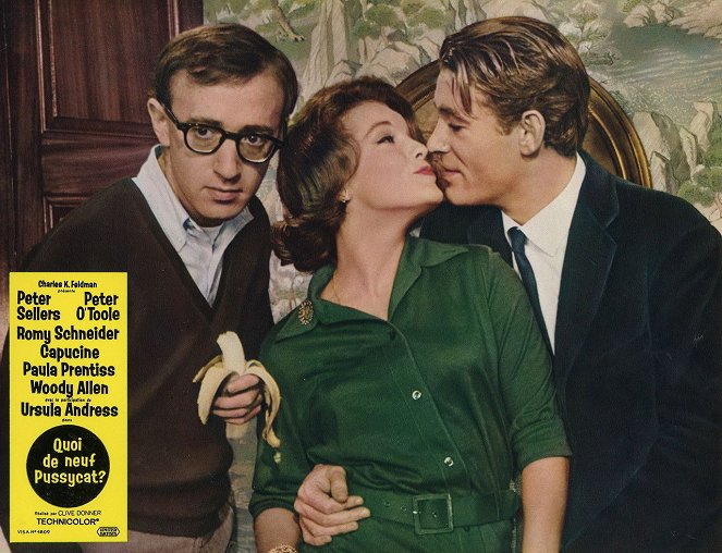 Hei Pussycat - Mainoskuvat - Woody Allen, Romy Schneider, Peter O'Toole