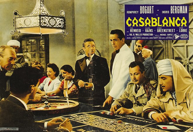Casablanca - Cartões lobby - Marcel Dalio, Humphrey Bogart