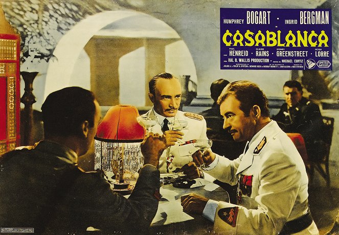 Casablanca - Lobbykarten - Conrad Veidt, Claude Rains