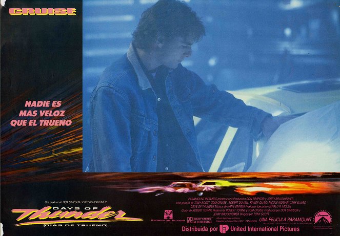 Tage des Donners - Days of Thunder - Lobbykarten - Tom Cruise