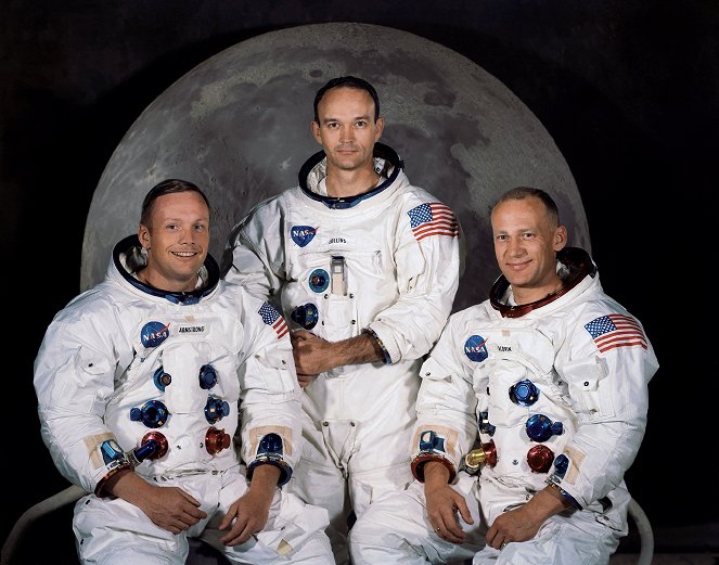 Apollo 11 - vaaran hetket - Promokuvat - Neil Armstrong, Michael Collins, Buzz Aldrin