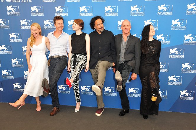 Birdman - Tapahtumista - Amy Ryan, Edward Norton, Emma Stone, Alejandro González Iñárritu, Michael Keaton, Andrea Riseborough